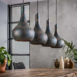 Zijlstra Pendellamper>Hængelampe Bombur 4 lyskilder sortbrun