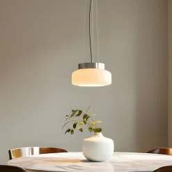 ALDEX Pendellamper>Hængelampe BonBon, creme, Ø 25 cm, glas