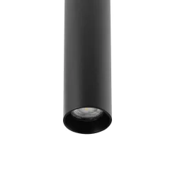 Deko-Light Hængelampe CAN, sort, højde 35 cm, Ø 6 cm, metal, GU10