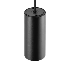 Deko-Light Hængelampe CAN, sort, højde 15 cm, Ø 6 cm, metal, GU10