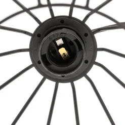 Hængelampe Cliff, tre burskærme med træbånd^Eko-Light Clearance