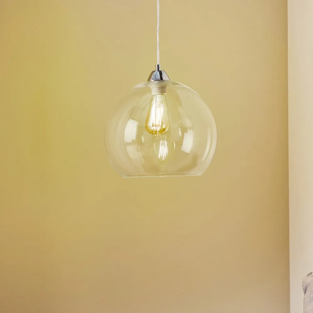 Hængelampe Colour, glasskærm transparent^SOLLUX LIGHTING Discount