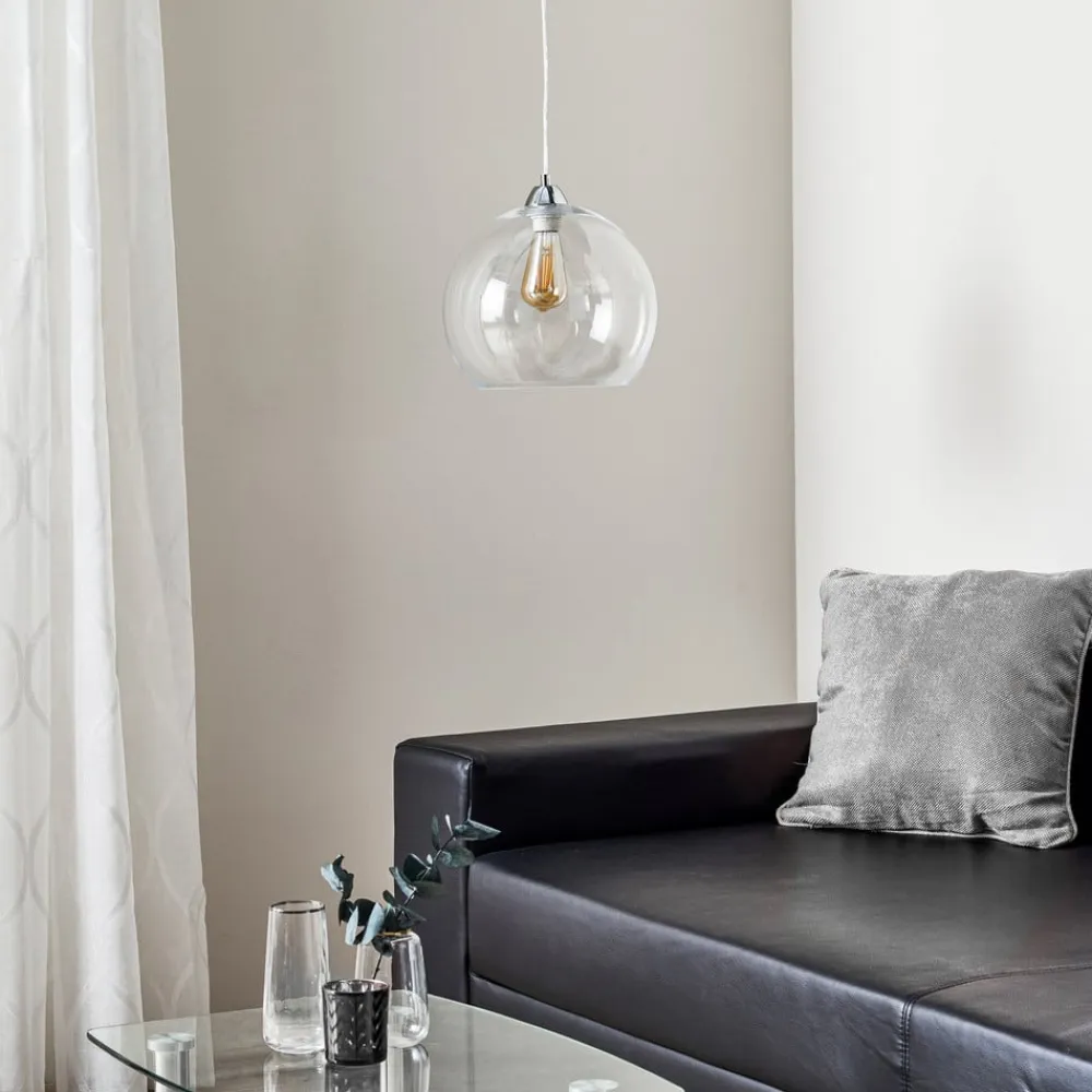 Hængelampe Colour, glasskærm transparent^SOLLUX LIGHTING Discount