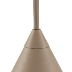 TK Lighting Hængelampe Cono, 1 lyskilde, Ø 25 cm, sand, E27