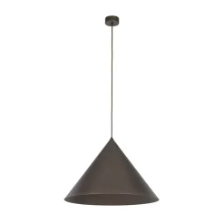 TK Lighting Pendellamper>Hængelampe Cono, 1 lyskilde, Ø 50 cm, brun, E27