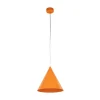 TK Lighting Pendellamper|Pendellamper>Hængelampe Cono, 1 lyskilde, Ø 25 cm, orange, E27