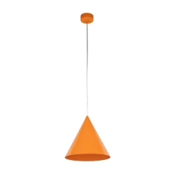 TK Lighting Pendellamper|Pendellamper>Hængelampe Cono, 1 lyskilde, Ø 25 cm, orange, E27