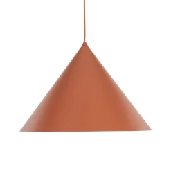 TK Lighting Hængelampe Cono, 1 lyskilde, Ø 50 cm, terracotta, E27