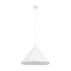 TK Lighting Pendellamper>Hængelampe Cono, 1 lyskilde, Ø 50 cm, hvid, E27