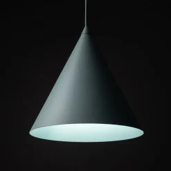 TK Lighting Hængelampe Cono, 1 lyskilde, Ø 25 cm, mint, E27