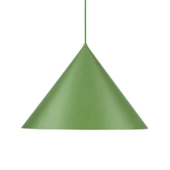 TK Lighting Hængelampe Cono, 1 lyskilde, Ø 50 cm, grøn, E27