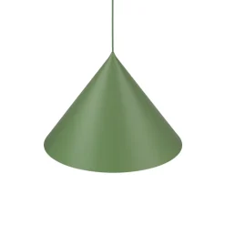 TK Lighting Hængelampe Cono, 1 lyskilde, Ø 50 cm, grøn, E27