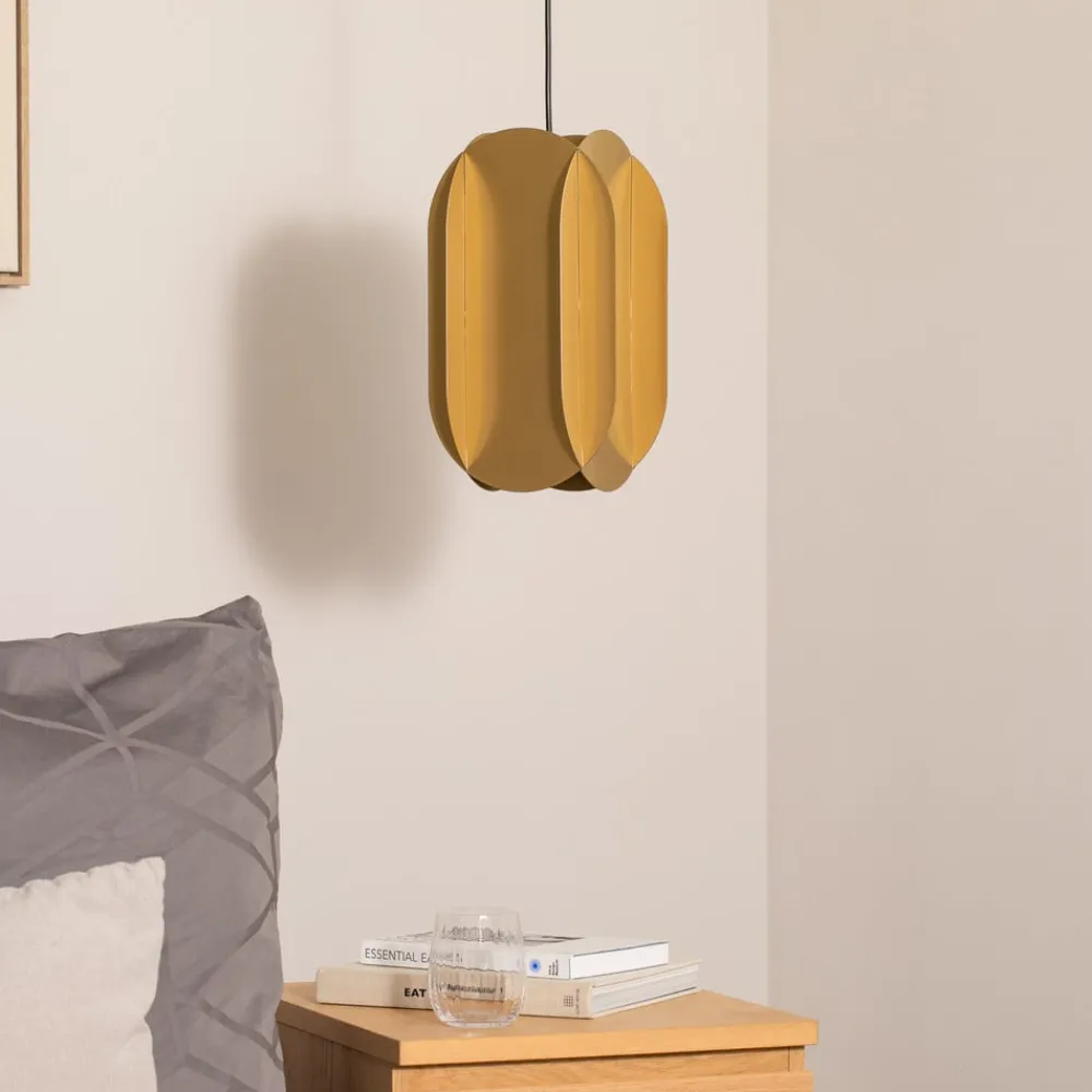 Hængelampe Corner, guldfarvet, højde 35 cm, metal, E27^Opviq Hot