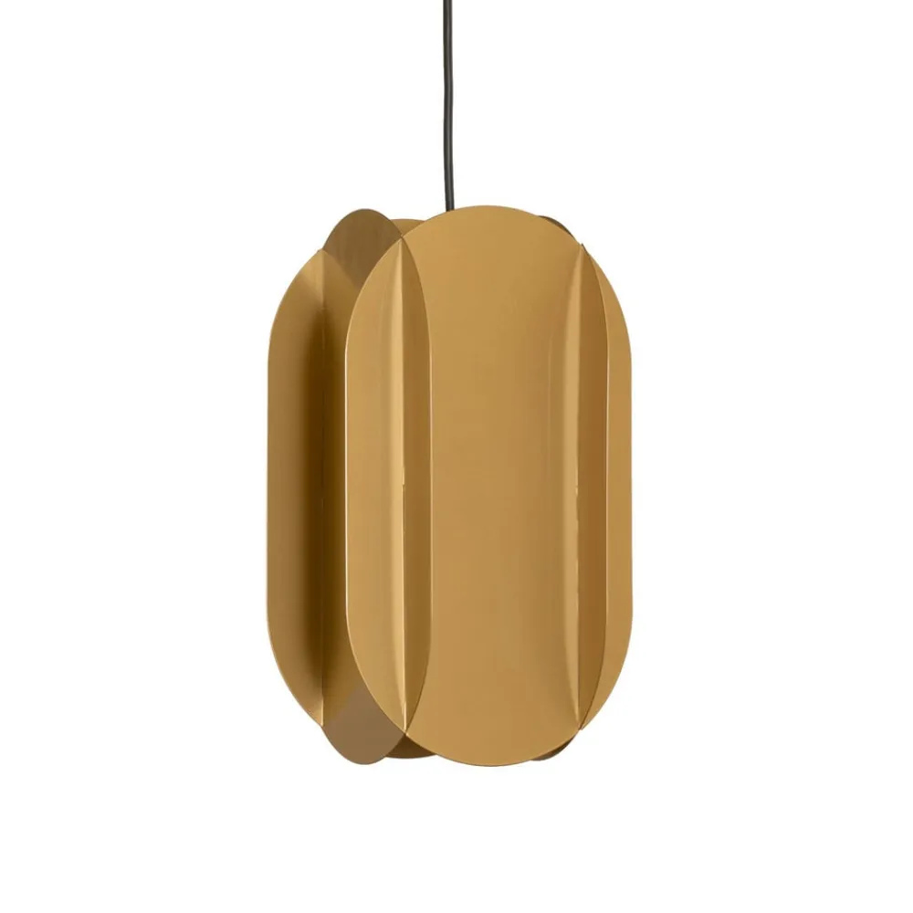 Hængelampe Corner, guldfarvet, højde 35 cm, metal, E27^Opviq Hot