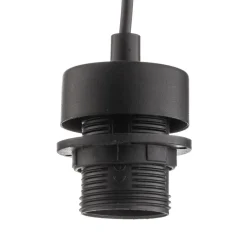 TK Lighting Hængelampe Cubus, Ø 50 cm, 3 lyskilder, klar/honningbrun, glas