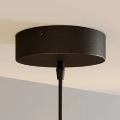 TK Lighting Hængelampe Cubus, rav, glas, Ø 30 cm, E27