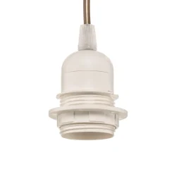 Duolla Hængelampe Devon, brun/beige/ecru/guld Ø45cm