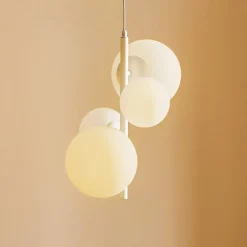 ALDEX Hængelampe Dione, 4 lyskilder, hvid