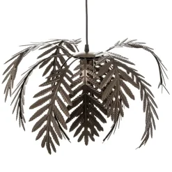 ONLI Hængelampe Dubai, palmedekor, Ø 46 cm, bronze
