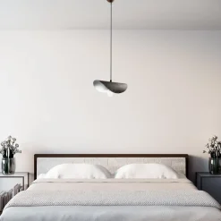 Opviq Hængelampe Eger, 1 lyskilde, antikbrun, metal, E27