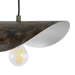 Opviq Hængelampe Eger, 1 lyskilde, antikbrun, metal, E27