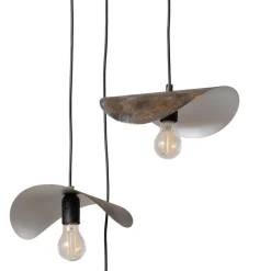 Opviq Hængelampe Eger, 3 lyskilder, sort, metal, Ø 50 cm