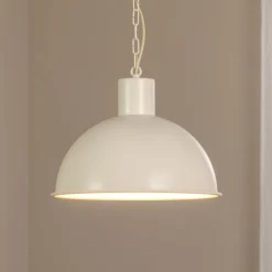 Hængelampe Emoti, beige, 1 lyskilde, Ø 38 cm^Argon New