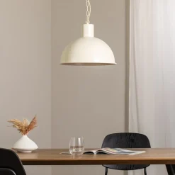 Hængelampe Emoti, beige, 1 lyskilde, Ø 38 cm^Argon New