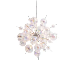 Näve Hængelampe Explosion i glas, 10 lyskilder