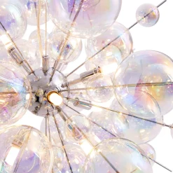 Näve Hængelampe Explosion i glas, 10 lyskilder