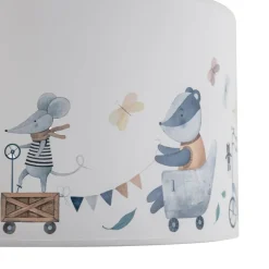 Hængelampe Ferdi Kids, tekstil, hvid, farvet^Duolla Clearance