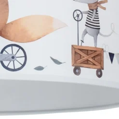 Hængelampe Ferdi Kids, tekstil, hvid, farvet^Duolla Clearance