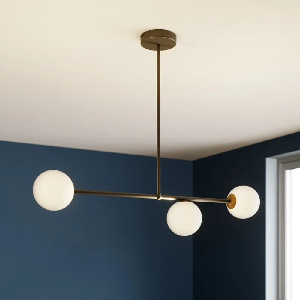 SIGMA Pendellamper>Hængelampe Gama 3, 3 lyskilder, sort