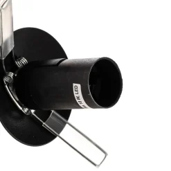 EMIBIG LIGHTING Hængelampe Glassy, 6 lyskilder, sort, ravfarvet, glas, 110 cm