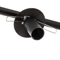 Hængelampe Glassy, 6 lyskilder, sort, grafit, glas, 110 cm^EMIBIG LIGHTING New