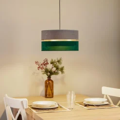 Hængelampe Golden Duo grå/mørkegrøn/guld^Duolla Online