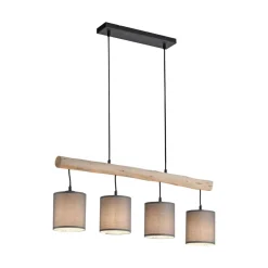 Hængelampe Green Tribu, papirskærme, fire lys^JUST LIGHT. GmbH Outlet