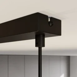 TK Lighting Hængelampe Hilton, sort/guld, 4 lyskilder