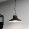 Luminex Pendellamper>Hængelampe Iron, sort/hvid