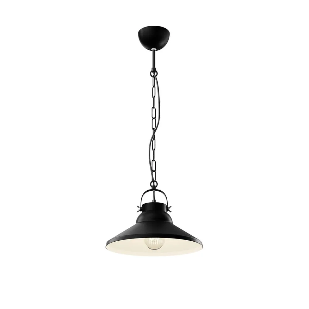 Luminex Pendellamper>Hængelampe Iron, sort/hvid