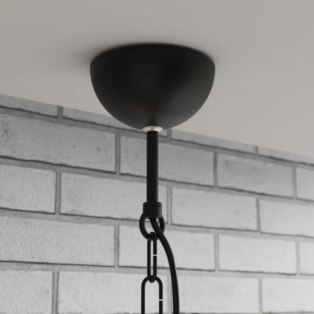 Luminex Pendellamper>Hængelampe Iron, sort/hvid