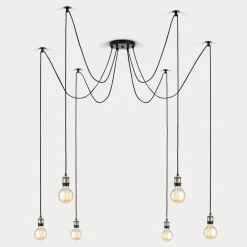 Hængelampe Jailhouse, 6 lyskilder^ORION Outlet