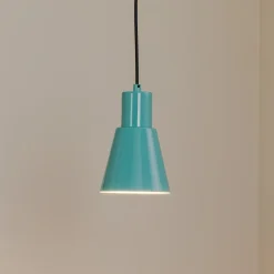 Opviq Hængelampe Konikkem, turkis, metal, Ø 14 cm, E27