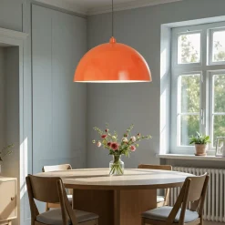 Opviq Hængelampe Kure, orange, metal, Ø 60 cm, E27