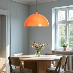 Opviq Hængelampe Kure, orange, metal, Ø 60 cm, E27