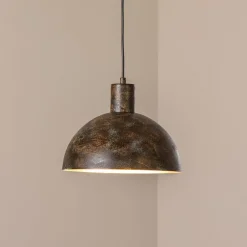 Hængelampe Kure, sort-brun, metal, Ø 30 cm, E27^Opviq New