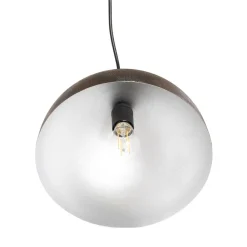 Hængelampe Kure, sort-brun, metal, Ø 30 cm, E27^Opviq New