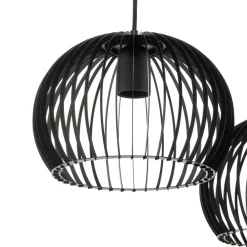 Hængelampe Larus i sort stål, 2 lyskilder^TEMAR LIGHTING New