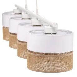 TK Lighting Hængelampe Linobianco, lineær, 4 lyskilder