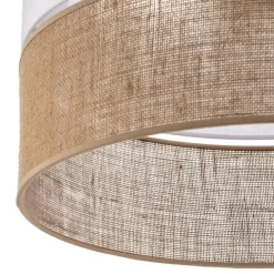 Hængelampe Linobianco med jute^TK Lighting Outlet